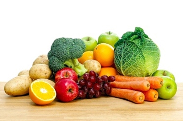 air maya dalam sayuran dan buah-buahan